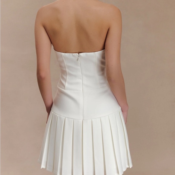 Meshki White Strapless Dress - Picture 2 of 5